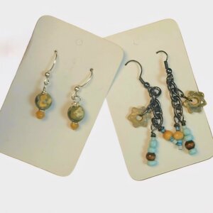 Earrings, Ceramic