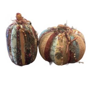 Pumpkin Fabric Collage
