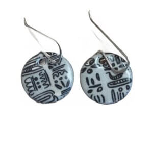 Enamel Earrings