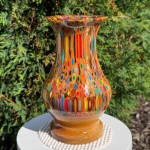 Colored Pencil Vase