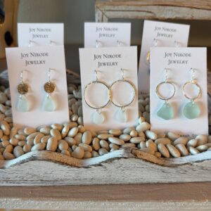 Earrings Lake Michigan Beach Glass