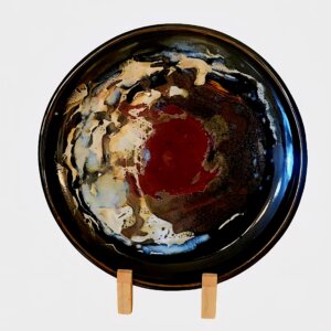 Red Center Platter