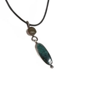 Lake Michigan Stone. Turquoise Necklace