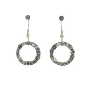 Floral Circle Earrings