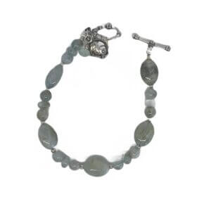 Bracelet Aquamarine Fine Silver