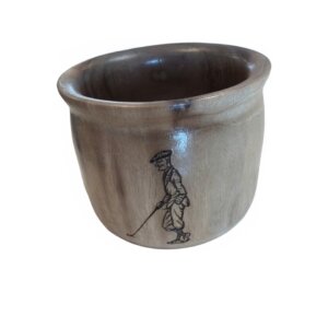 Golfer Walnut Wood Vessel