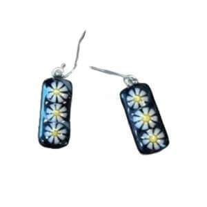 Sunflower Rectangle Earrings